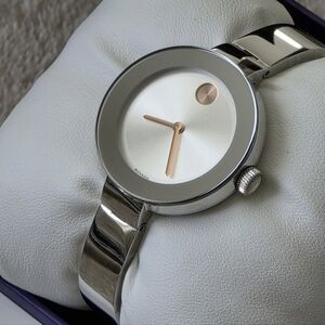 CYBER MONDAY ⌚️NWT Women's Movado Bold 34mm Bangle Bracelet Watch⌚️ Christmas!